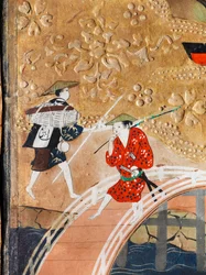 Osakazu Byobu - Paravent japonais à huit panneaux (peinture)