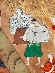 Osakazu Byobu - Paravent japonais à huit panneaux (peinture)