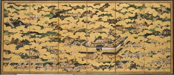 Rakuchu rakugai zu (Scènes de la capitale et de ses environs)
la capitale)