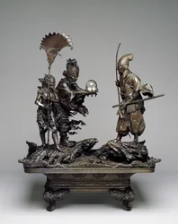 Takenouchi no Sukune rencontre le roi dragon de la mer, période Meiji