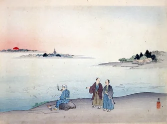 Deux hommes marchant près d