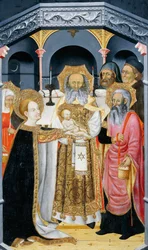 Présentation de Jésus au Temple, retable de Verdu