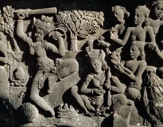 Relief du temple hindou
