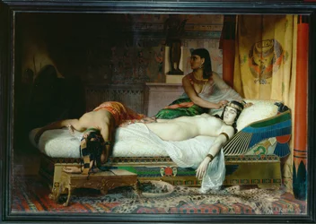Mort de Cléopâtre (peinture sur toile)