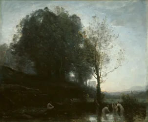 Nymphes au bain et enfant