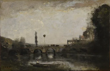 Paysage avec pont