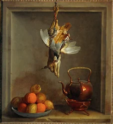 Nature mort aux fruite et gibier …