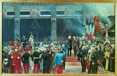 Funerailles de Louis Pasteur, Oct. 5 … (painting on canvas)