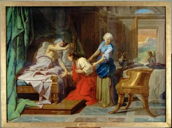 Isaac bénit son fils Jacob (peinture sur toile)