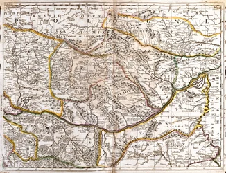 Sud-est de la Pologne, est de la Slovaquie, est de la Hongrie, Serbie, Kosovo, nord de l