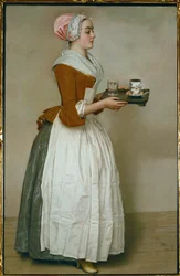 La Chocolatière. Pastel (pastel sur papier)