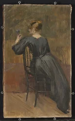 Portrait de Suzanne Valadon (1865-1938), âgée de 20 ans, vers 1885