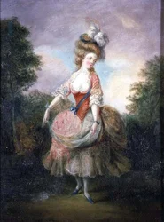 Danseuse avec un chapeau à plumes