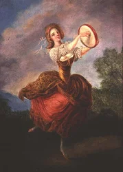 Danseuse avec un tambourin