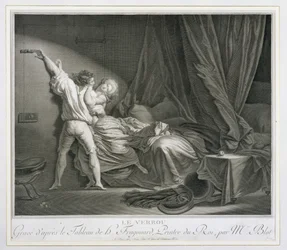 Le Verrou, gravé par Maurice Blot (1753-1818) publié à Paris (gravure) (empreinte de 37496)
