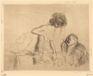 En cabinet particulier (1ère planche) (In a Private Room) (first plate)