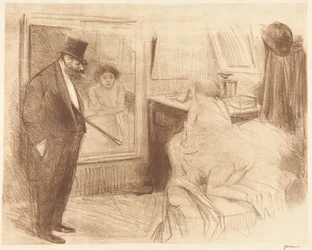 La loge de la danseuse (2e planche) (The Dancer