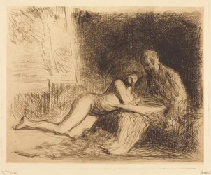 Le repos du modèle (4e planche) (The Model