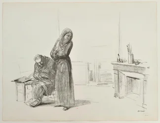 [Personnages dans un atelier]