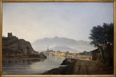 Vue de Grenoble prise du Quai de la Graille