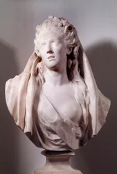 Buste de Sophie Arnould (1740-1802) chanteuse représentée dans le rôle d