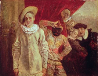 Arlequin, Pierrot et Scapin, acteurs de la Commedia dell