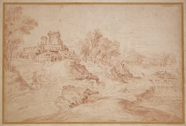 Paysage avec un château, 1716-18