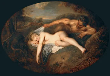 Nymphe et satyre : Jupiter et Antiope