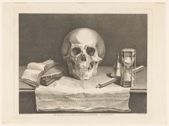 Nature morte avec symboles de vanité