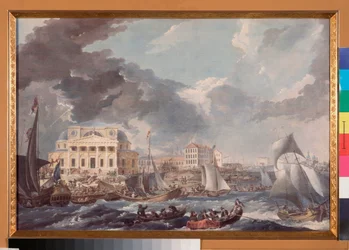 Vue de la Bourse à Saint-Pétersbourg