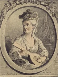 Madame Huet, gravure par Gilles Demarteau