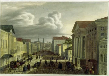La rue Tverskaya à Moscou