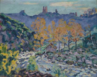 Le Moulin de Brigand et les Ruines du Château de Crozant, Creuse, c.1900