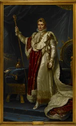 Napoléon Bonaparte dans sa robe de sacre