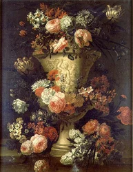 Tulipes, pivoines et autres fleurs