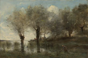 Un étang en Picardie, vers 1867