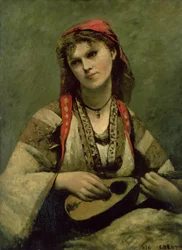Christine Nilson (1843-1921) ou La Bohémienne avec une mandoline