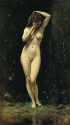 Diane au bain à la fontaine