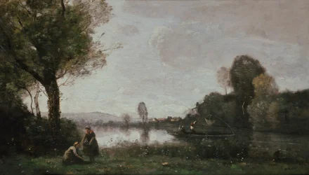French : River landscape (The Seine near Chatou) Seine Landscape near Chatou