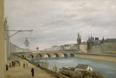 Le Pont au Change, vu du quai de Gesvres (1830)