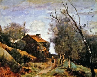Chemin menant à une maison de campagne