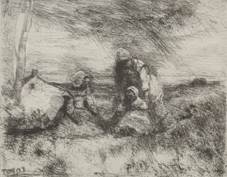 La Petite Sœur, impression originale 1854, imprimée en 1921