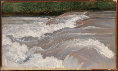 Le Velino au-dessus de la cascade de Terni