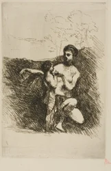 Vénus coupant les ailes de Cupidon, deuxième assiette