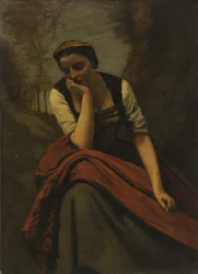 Femme méditant, c.1870