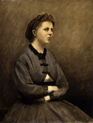 Femme en gris