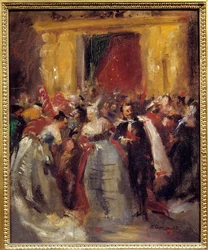 Bal costumé au palais des Tuileries: Napoléon III et la Comtesse de Castiglione