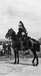Un dragon à cheval, 1876