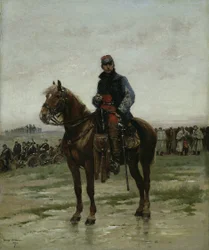Un officier à cheval
