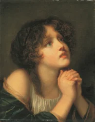 Jeune fille en prière